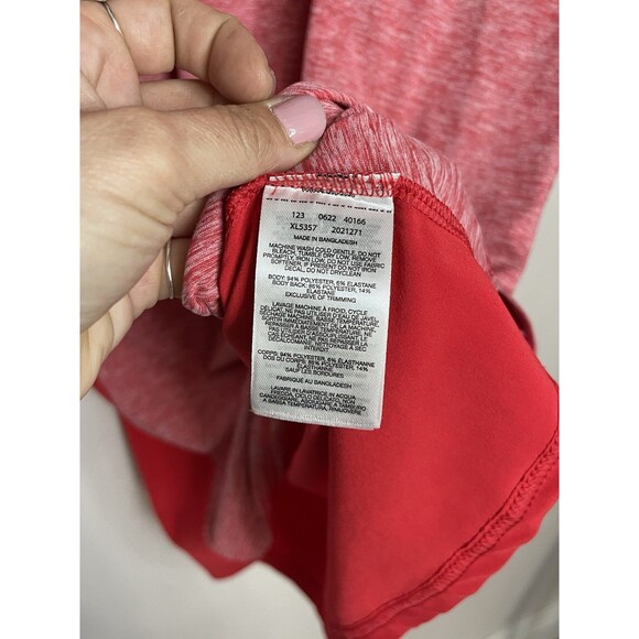 Columbia Women's Medium Coral Red Mini Shift Dress Pockets Causal - Picture 6 of 9